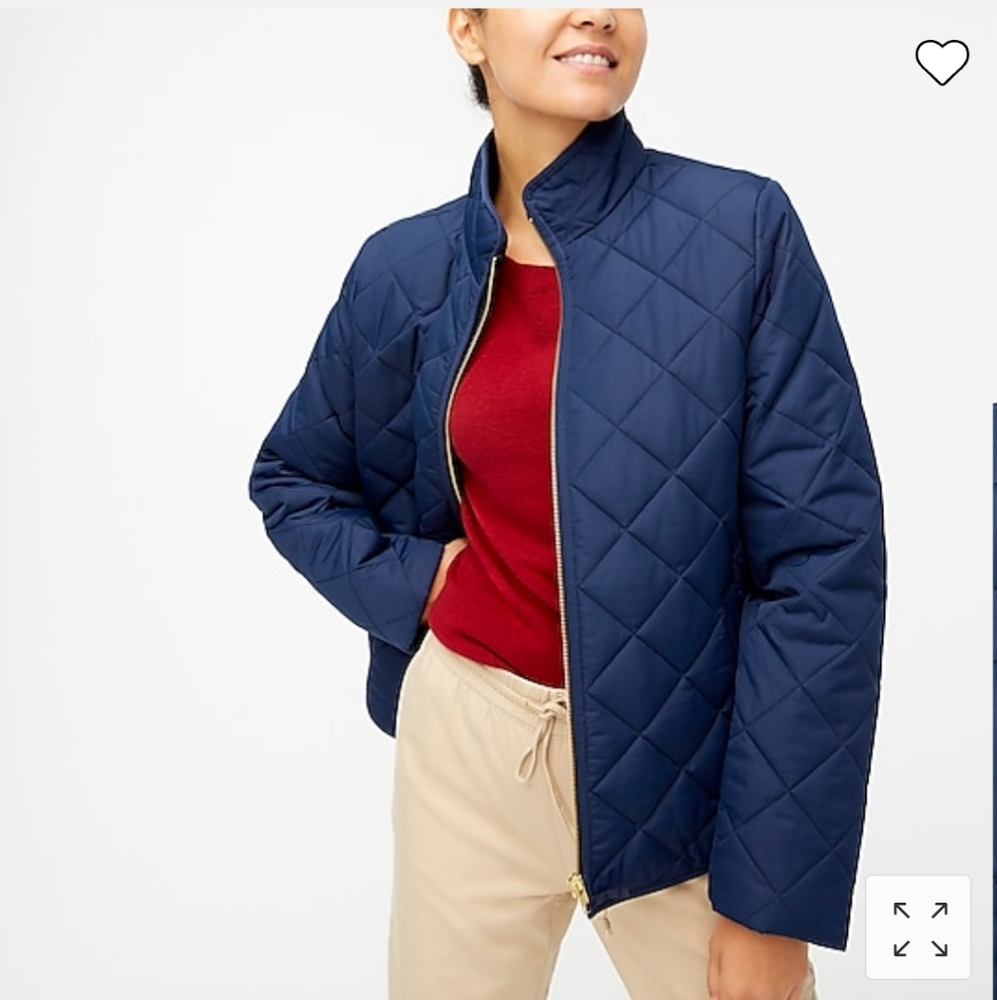 Jcrew quilted lightweight jacket